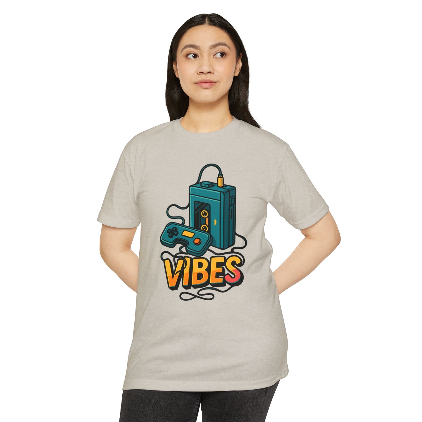 Vibes Gaming T-Shirt, Unisex Casual Tee, Gamer Apparel, Family Shirt, Gift for Gamers, Retro Vibe Shirt