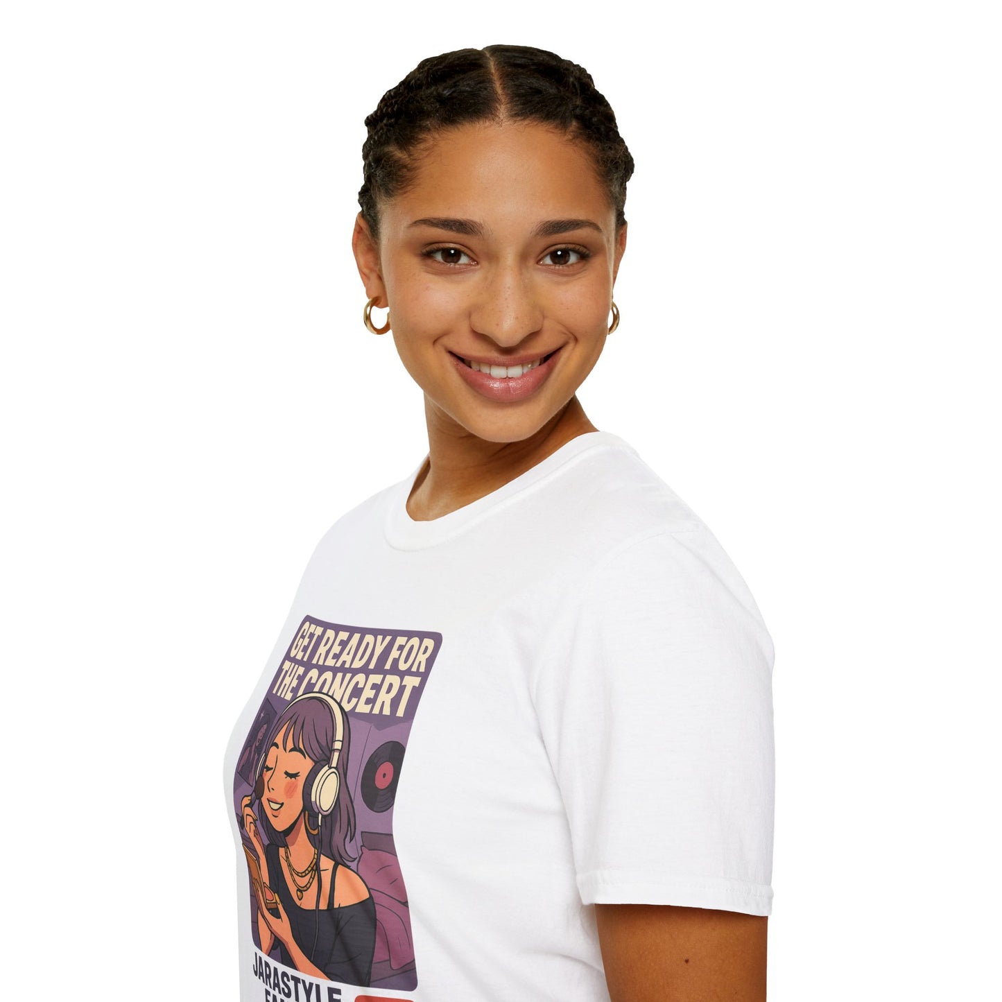 Get Ready for the Concert Unisex Softstyle T-Shirt, Music Lover Tee, Concert Attendee Shirt, Gift for Musicians, Unique Graphic Tee