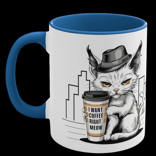 Cat Lover's Coffee Mug for Mom: 'I Want My Coffee Right Meow' | Jarastyle Pet Collection