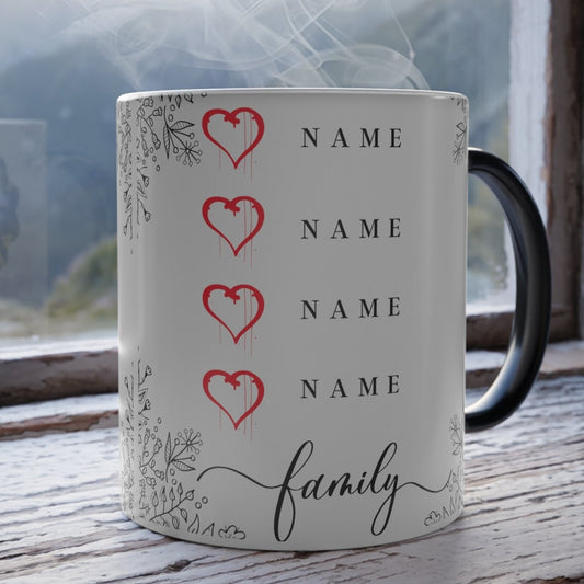 Custom Family Photo & Name Mug: Cherish Your Loved Ones | Jarastyle Personal Keepsakes Collection