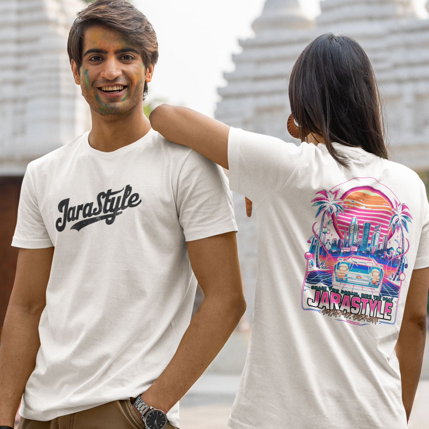 Jarastyle Sunset Miami Tee: Embrace the Glow | Jarastyle Coastal Collection