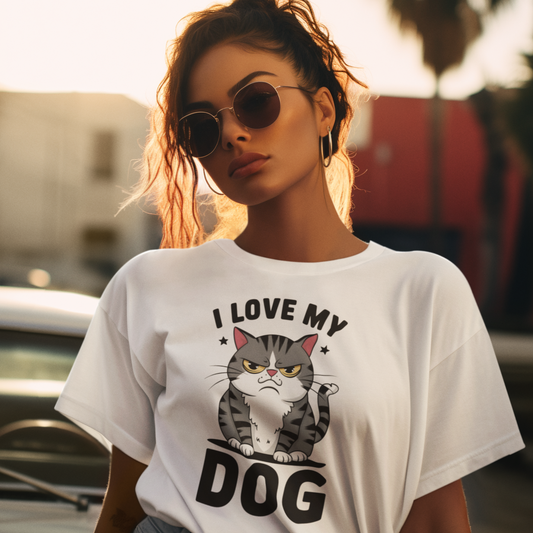 Love My Dog Tee: Paw-fect Companion Pride | Jarastyle Pet Lovers Collection