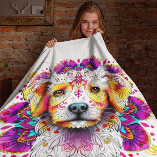 Mantra Dog Blanket: Cozy Comfort & Canine Wisdom | Jarastyle Pet Collection"