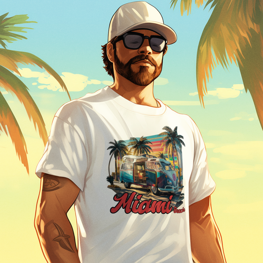 Miami Beach Vibes Tee: Sun, Sand & Style | Jarastyle Coastal Collection