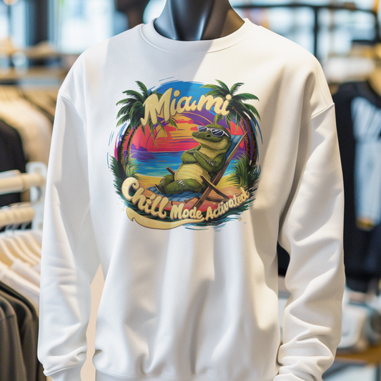 Miami Chilli Mode Activated Sweatshirt: Embrace the Vibes | Jarastyle Relax Collection