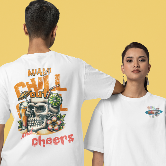 Miami Surf Vibe Tee: Chillout and Cheers | Jarastyle Beach Collection