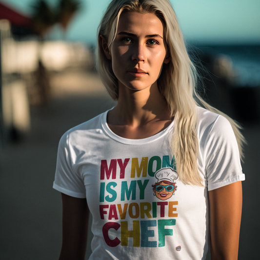 My Mom Is My Favorite Chef Tee: Culinary Love | Jarastyle Family Collection