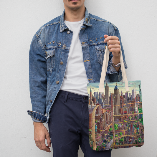 New York Vibes Tote Bag: Carry the City's Heart | Jarastyle Urban Collection