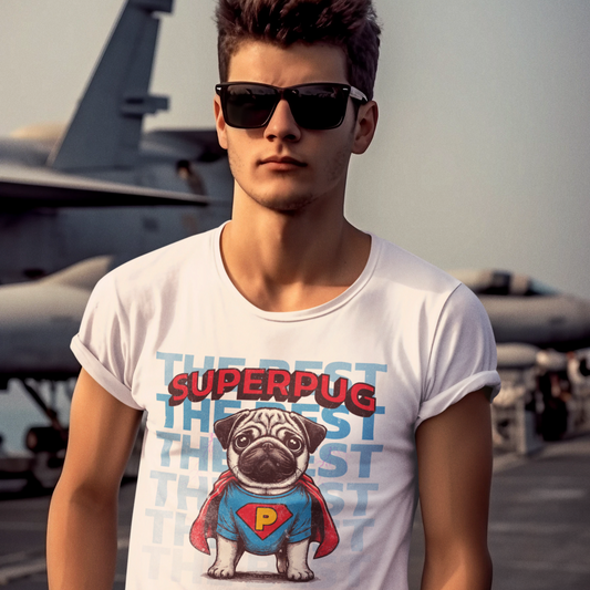 SuperPug Tee: Unleash Your Inner Hero | Jarastyle Collection